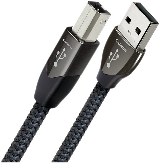 Carbon USB A>B (3m) USB-Kabel schwarz/grau