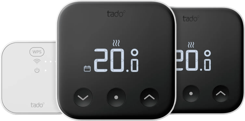 Tado Smart-Thermostat X Kabelgebunden Starterpaket + zusätzlicher kabelgebundener Wandthermostat