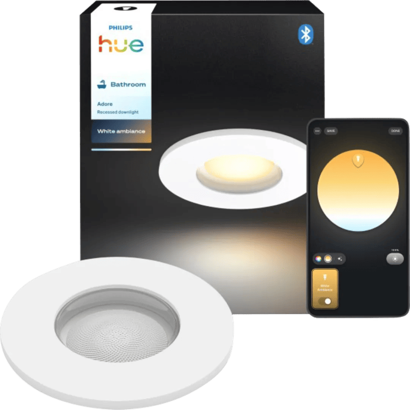 Philips Hue Adore Badezimmer-Einbaustrahler White Ambiance Weiß