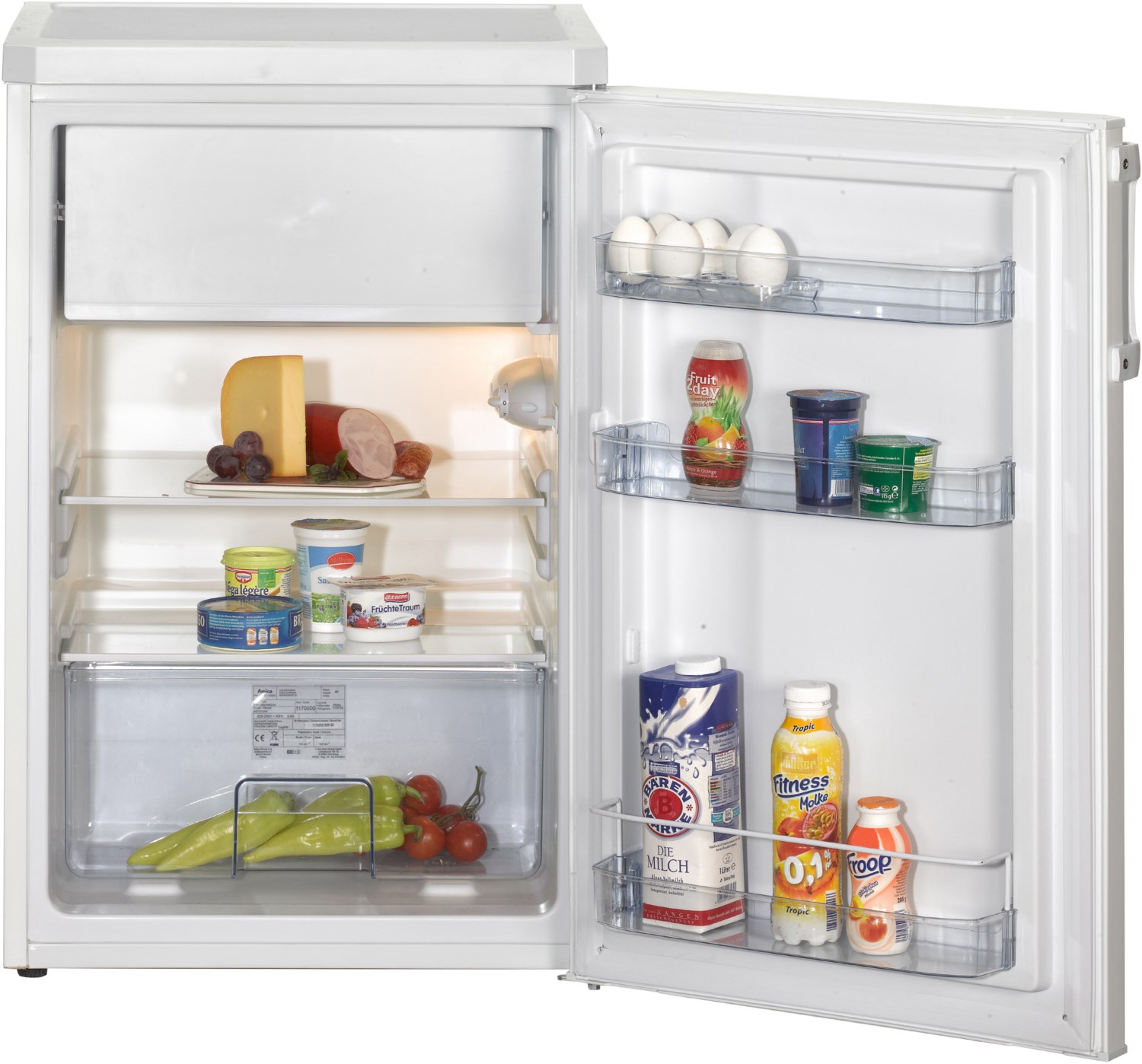 KS 15195 W Tischkühlschrank mit Gefrierfach weiß