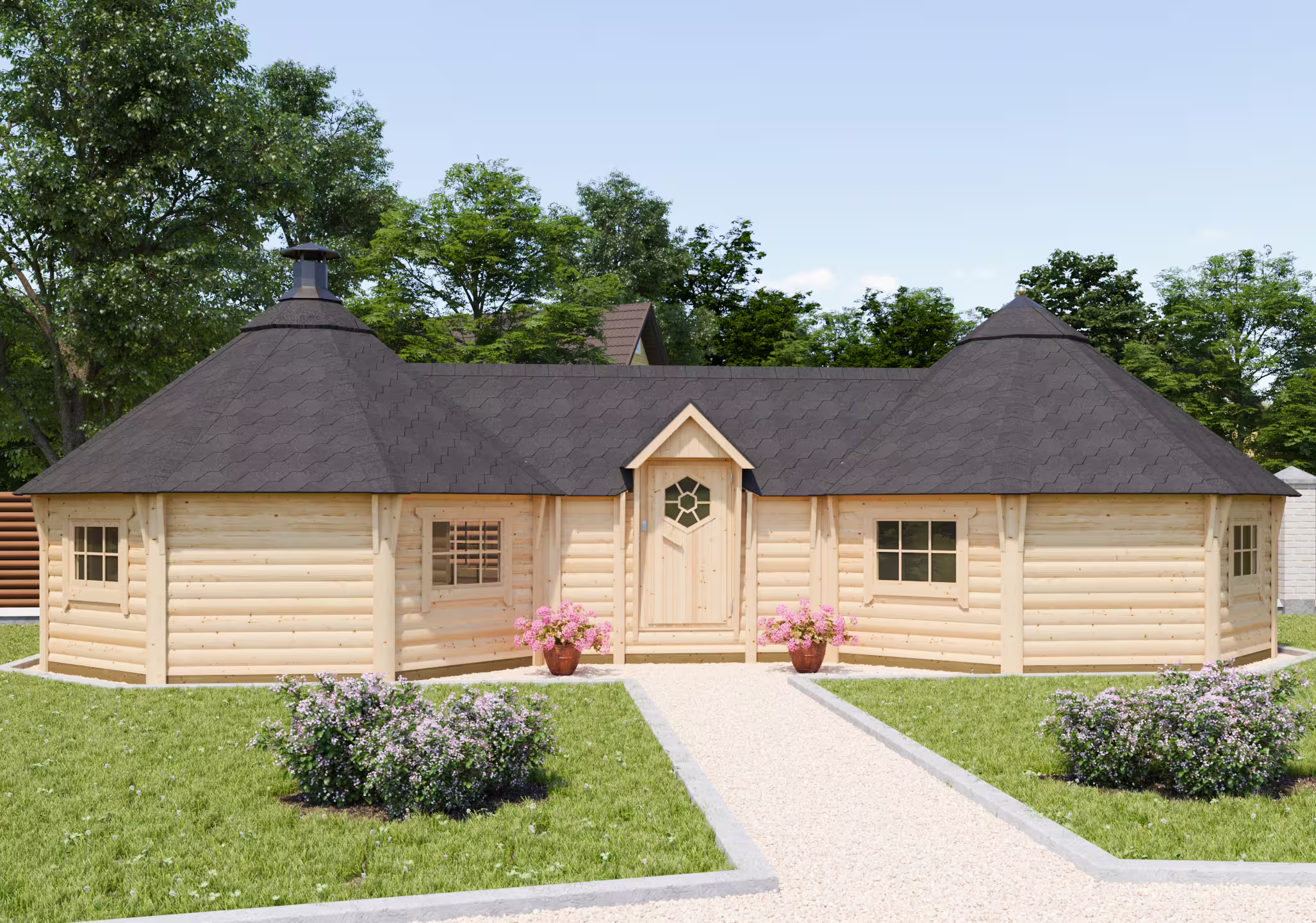 Fjordholz Doppelkota Modell Alva 38 m²