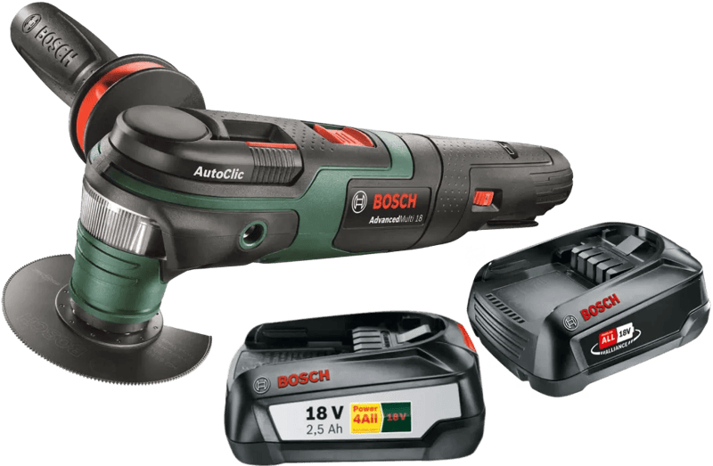 Bosch AdvancedMulti 18 2,5 Ah Akku (2x) Starterset