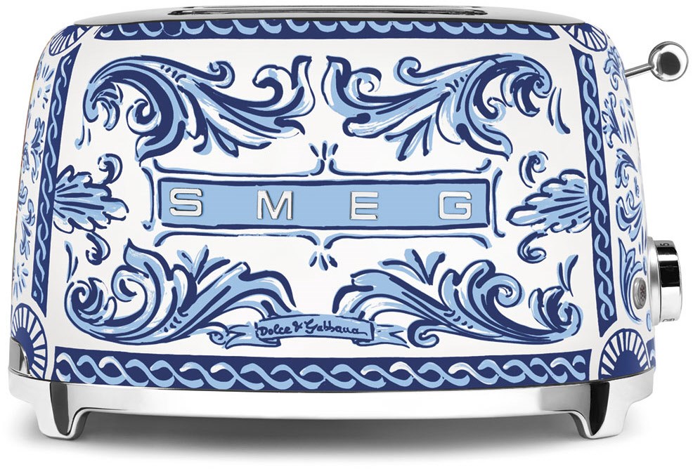 TSF01DGBEU Dolce & Gabbana Doppelschlitz-Toaster blu mediterraneo