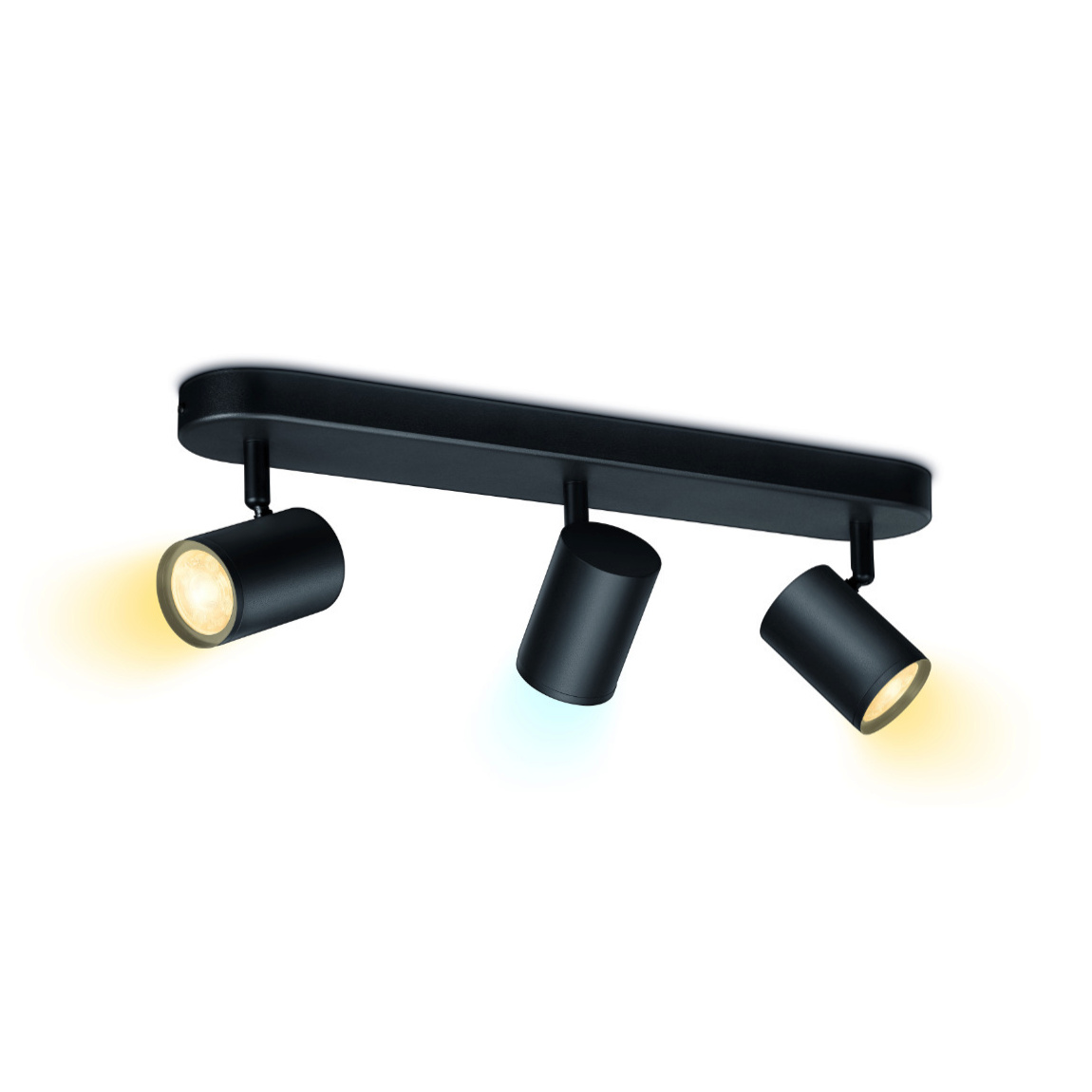 WiZ IMAGEO Spots Deckenleuchte Tunable 3x 5W Weiß - Schwarz