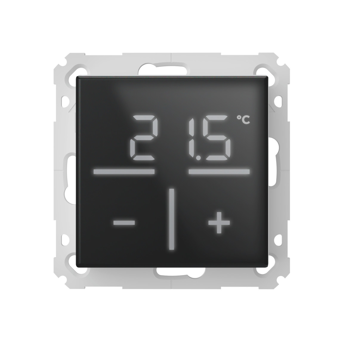 Homematic IP Glas-Wandthermostat mit CO2-Sensor - Schwarz