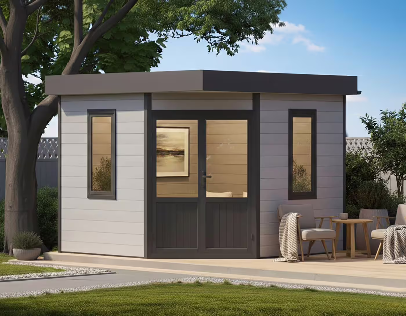WPC 5-Eck Gartenhaus Modell Style Classic