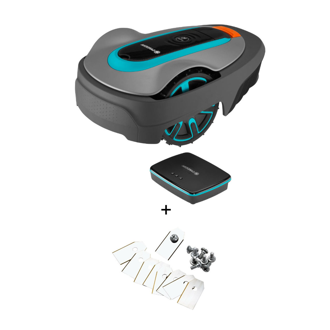 GARDENA Mähroboter smart SILENO life 750 m² Set - silber