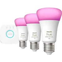 Philips Hue White & Color Ambiance E27 1100lm 3er Starter-Set - Weiß