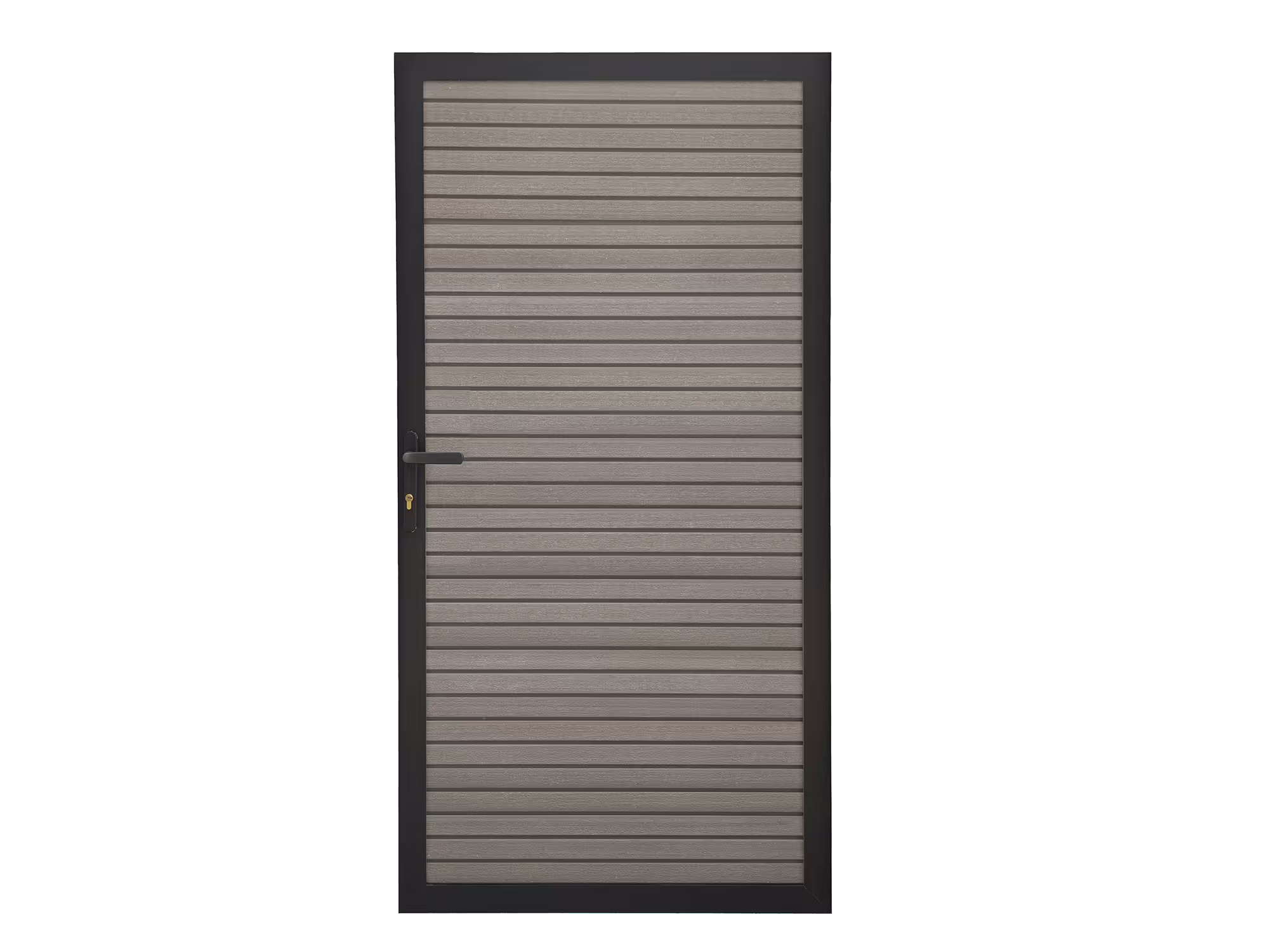 WPC Einzeltor Modell FineLine 100x180 cm Teak