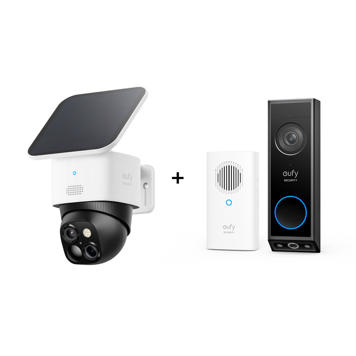 eufy SoloCam S340 - Dual Kamera Schwenk & Neige Outdoor Kamera - 2er-Set + Homebase 3