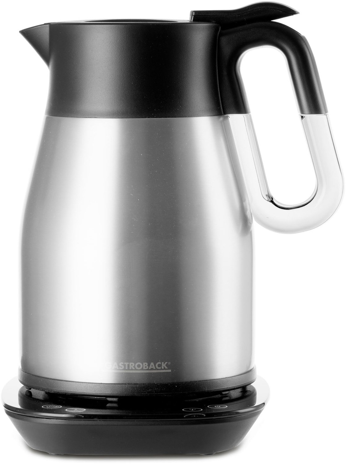Design Wasserkocher Advanced Thermo schwarz/edelstahl