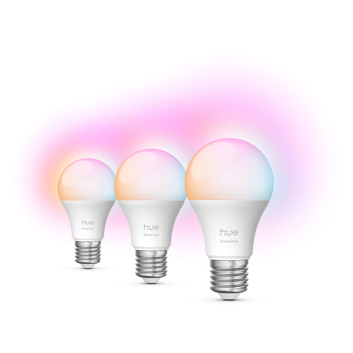 Philips Hue Essential White and Color Ambiance E27 8W LED Lampe - Weiß