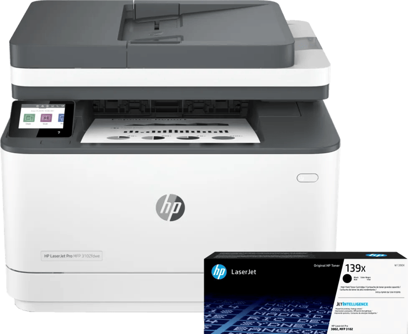 HP Color LaserJet Pro MFP 4202dw + 1 zusätzlicher schwarzer XL-Toner