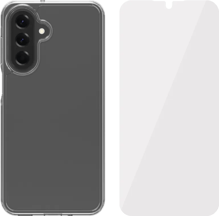 BlueBuilt Protective Backcover Samsung Galaxy A17 Transparent + Panzerglas