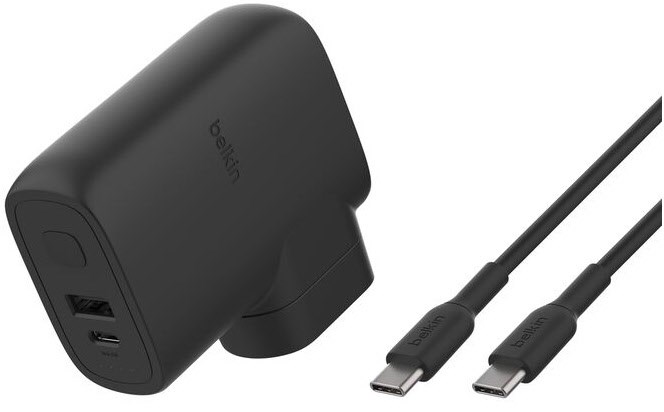 Boost Charge (5.000mAh ) Powerbank inkl. Reisestecker-Set schwarz