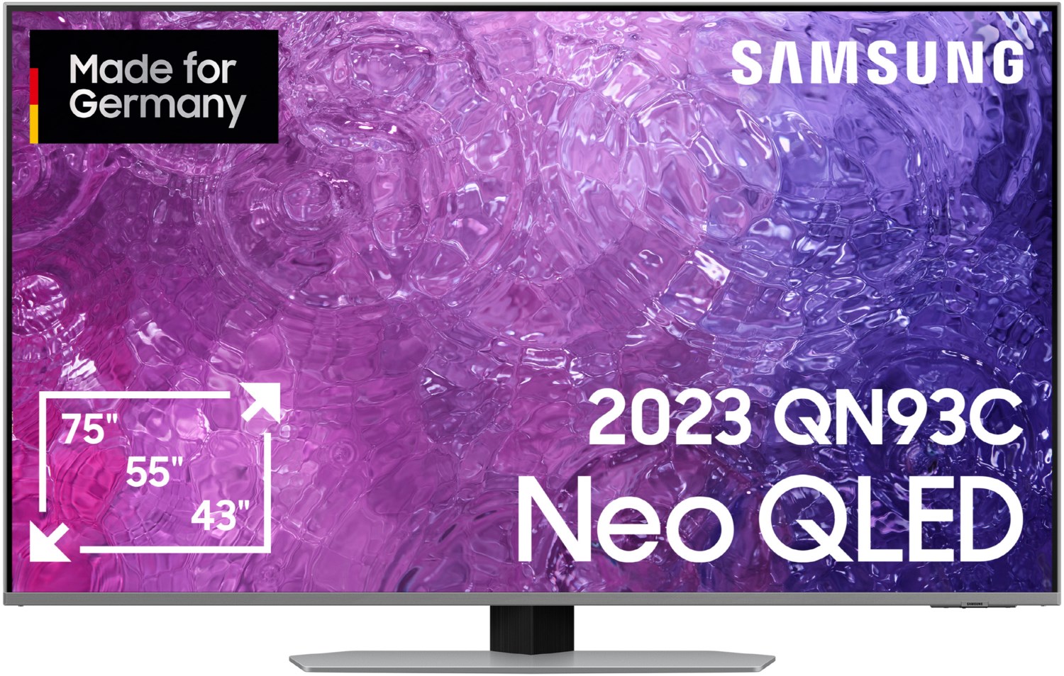 GQ43QN93CAT 108 cm (43") Neo QLED-TV eclipsesilber, 4K Ultra HD, Smart-TV, 100 Hz, Sprachsteuerung