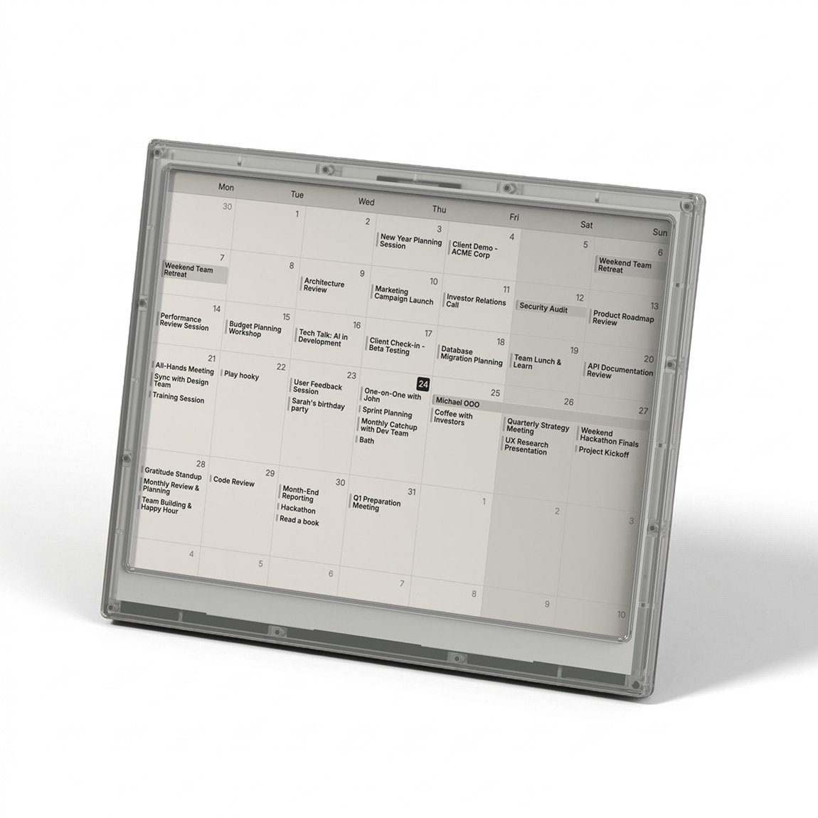 "TRMNL X - Smartes E-Ink Display (10.3") inkl. Battery Upgrade - Schwarz"