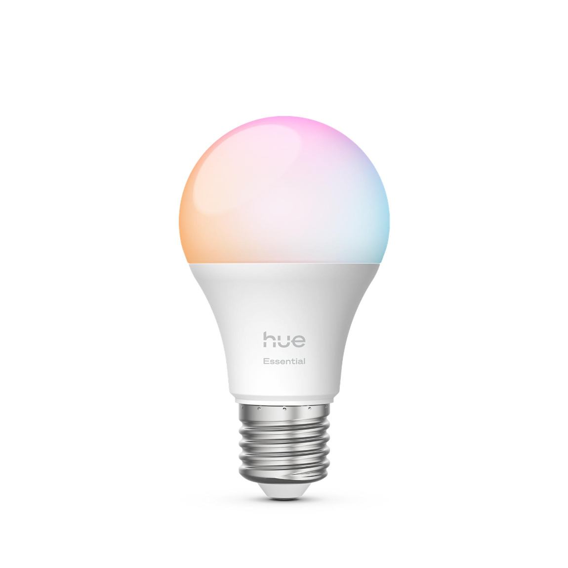Philips Hue Essential White and Color Ambiance E27 8W LED Lampe - Weiß