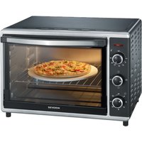 TO 2058 Mini-Backofen schwarz/silber
