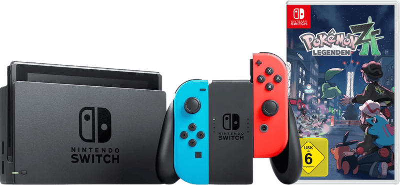 Nintendo Switch Rot/Blau + Pokémon-Legenden: Z-A