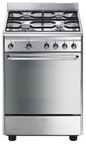 SCD60EMX9 Gas-Kombi-Standherd edelstahl/cleansteel, 70 l, A, 4 Gaskochstellen