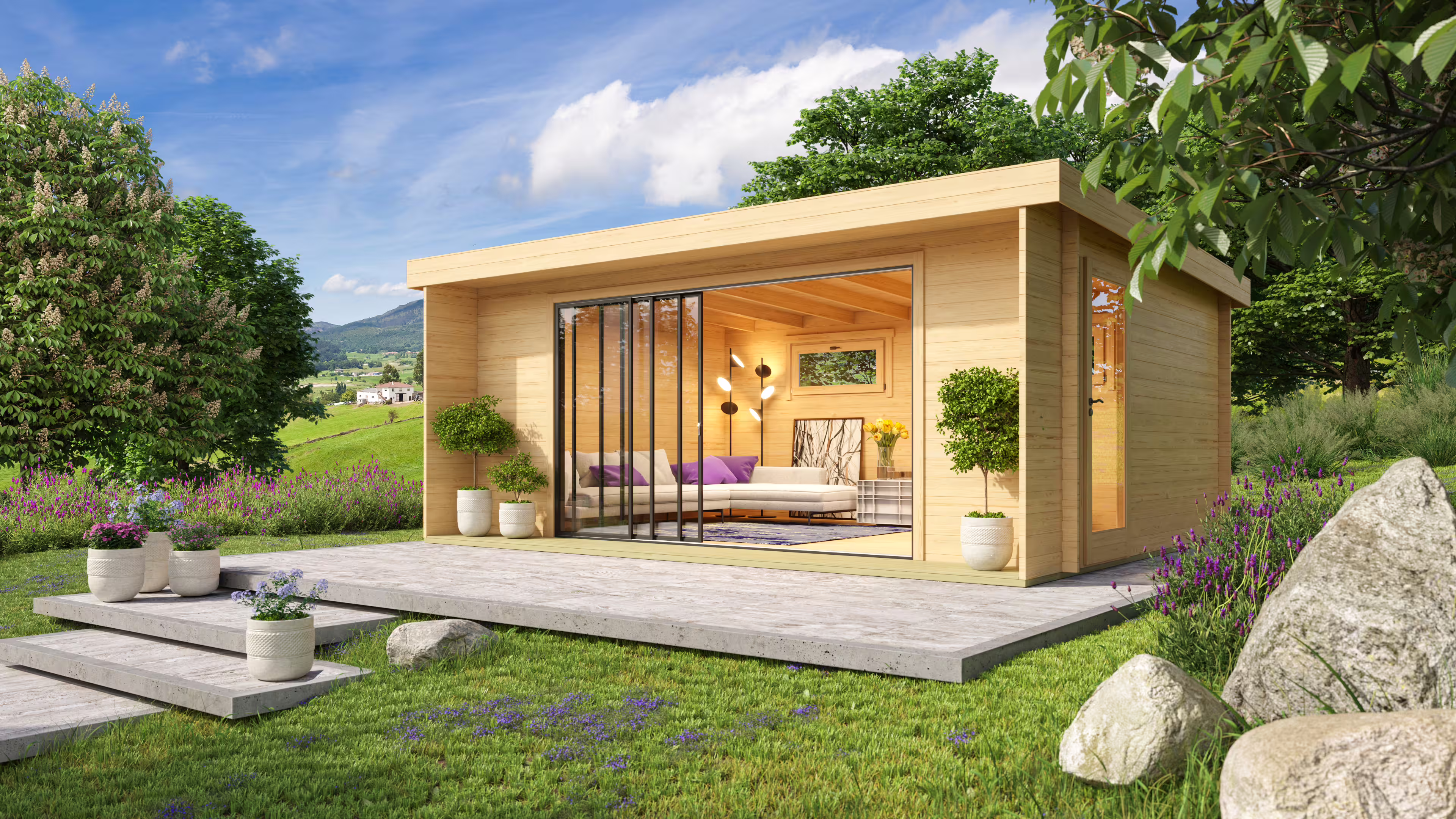 Fjordholz Gartenhaus Alu Concept 70 I