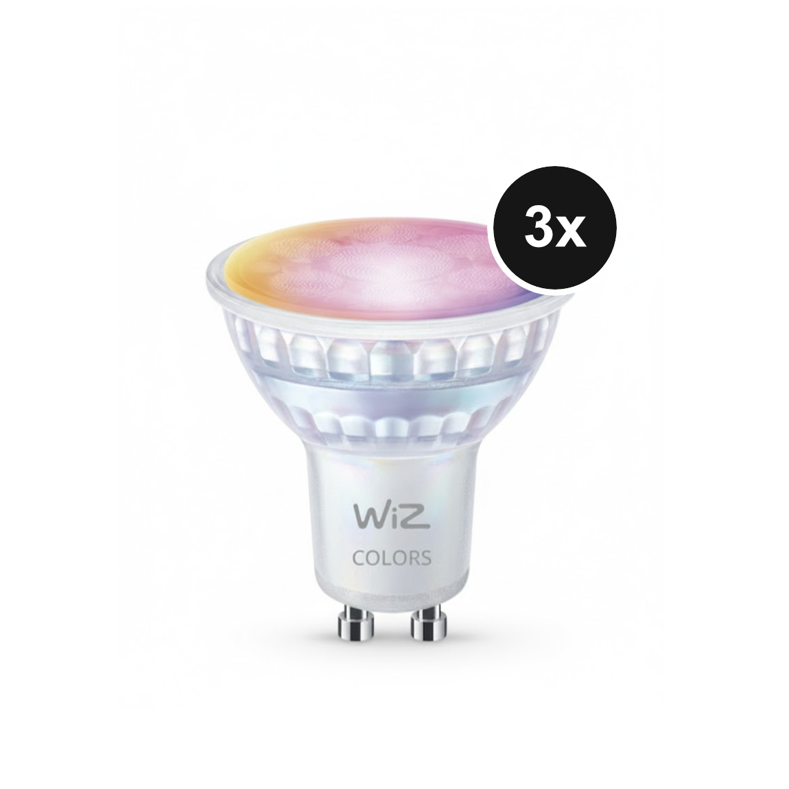 WiZ Tunable White & Color GU10 60W - GU10 Spot mit Glaslinse - 2er-Set - Weiß