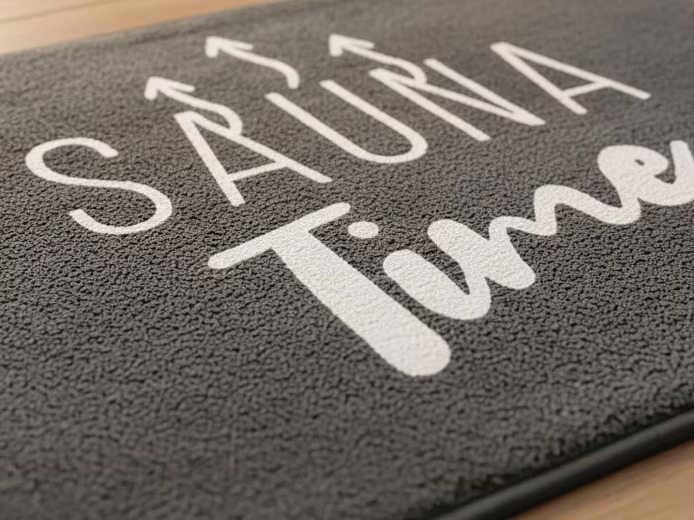 Sauna Bodenmatte 50 x 80 cm schwarz