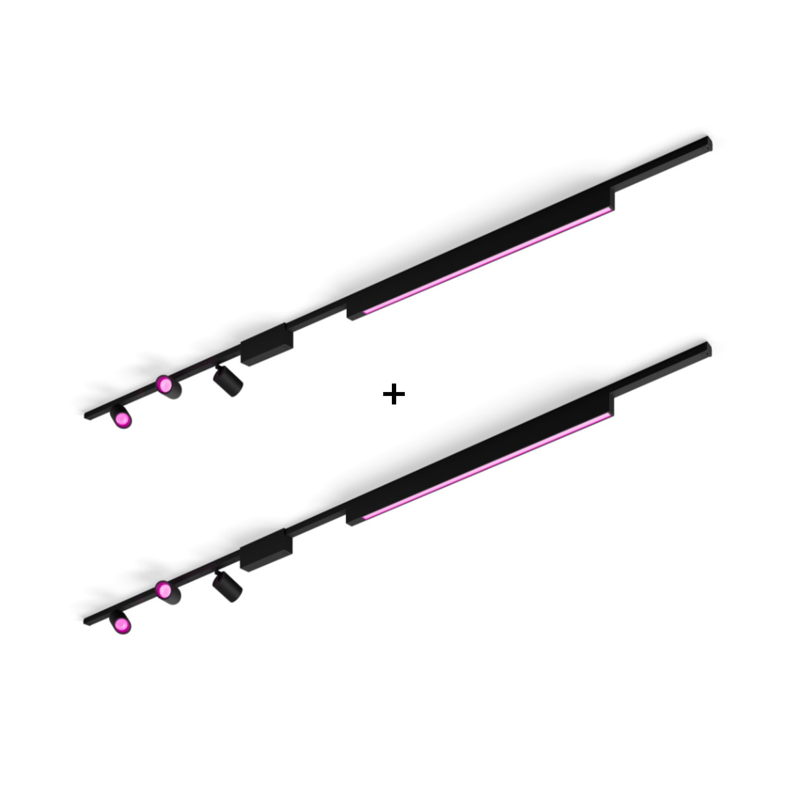 Philips Hue Perifo Basis-Set Deckenleuchte 3 Spots + Lightbar 2er-Pack