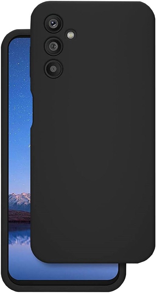 Cupertino Silicone Case für Galaxy A14 schwarz