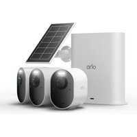 Arlo Set - mit 2 Ultra 3 4K Außenkamera + Solarpanel + SmartHub - Weiß