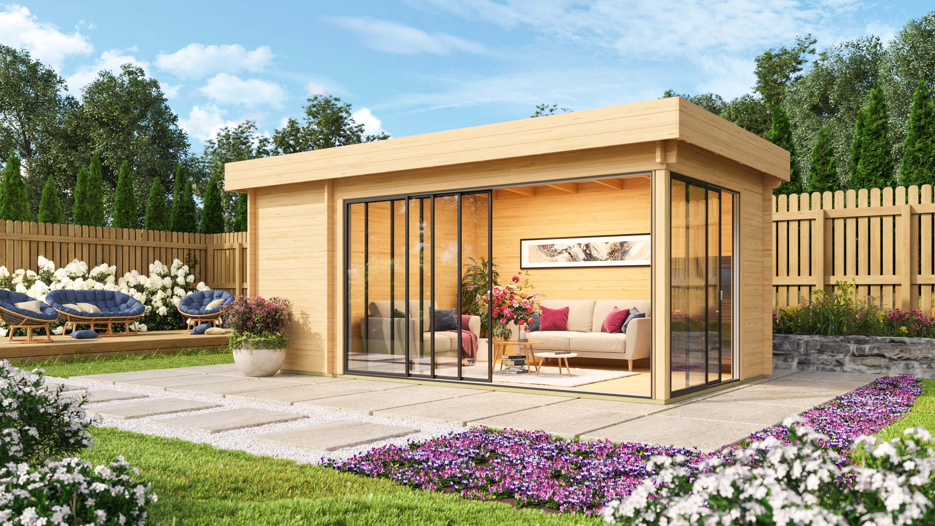 Fjordholz Gartenhaus Alu Concept 70 K