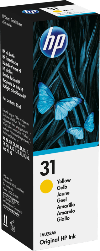 HP 31 Tintenflasche Gelb