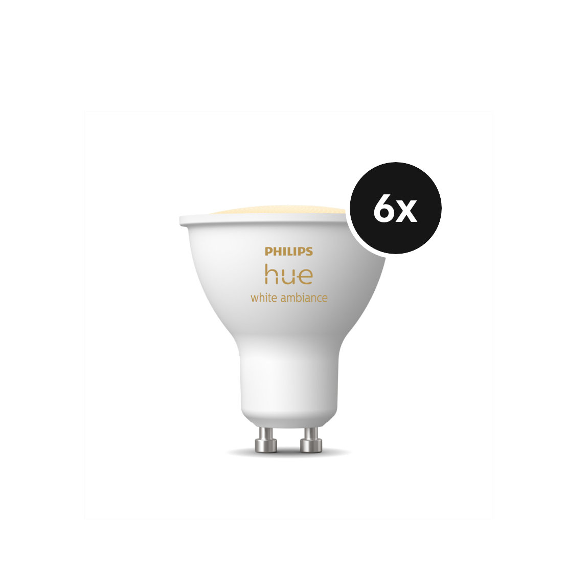 Philips Hue White Ambiance GU10 LED Lampe 400lm - Weiß