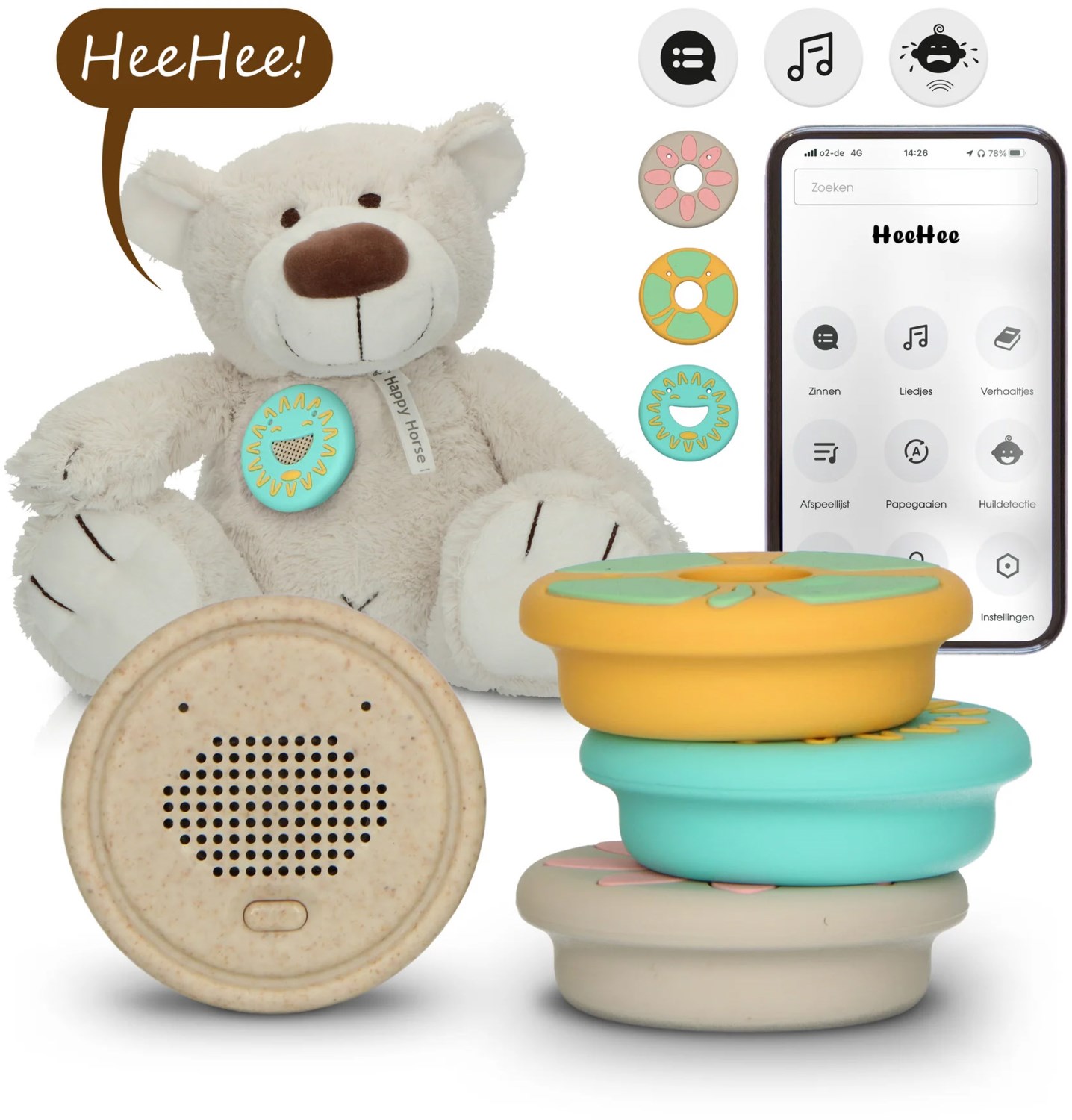 HeeHee+ToyBear Babyfon beige