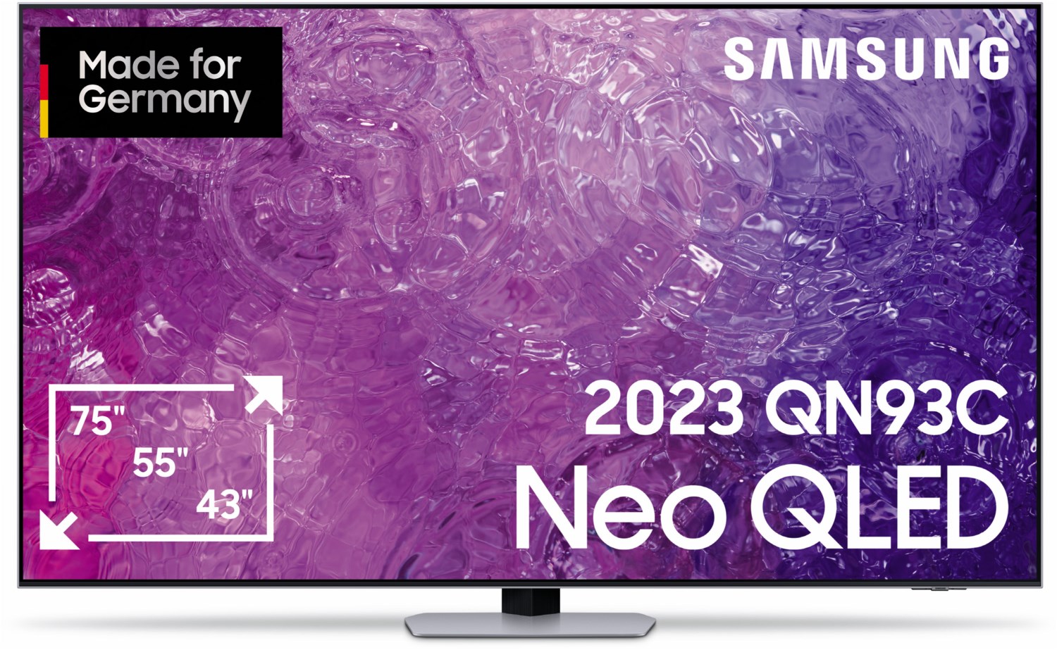 GQ55QN93CAT 138 cm (55") Neo QLED-TV eclipsesilber, 4K Ultra HD, Smart-TV, 100 Hz, Sprachsteuerung
