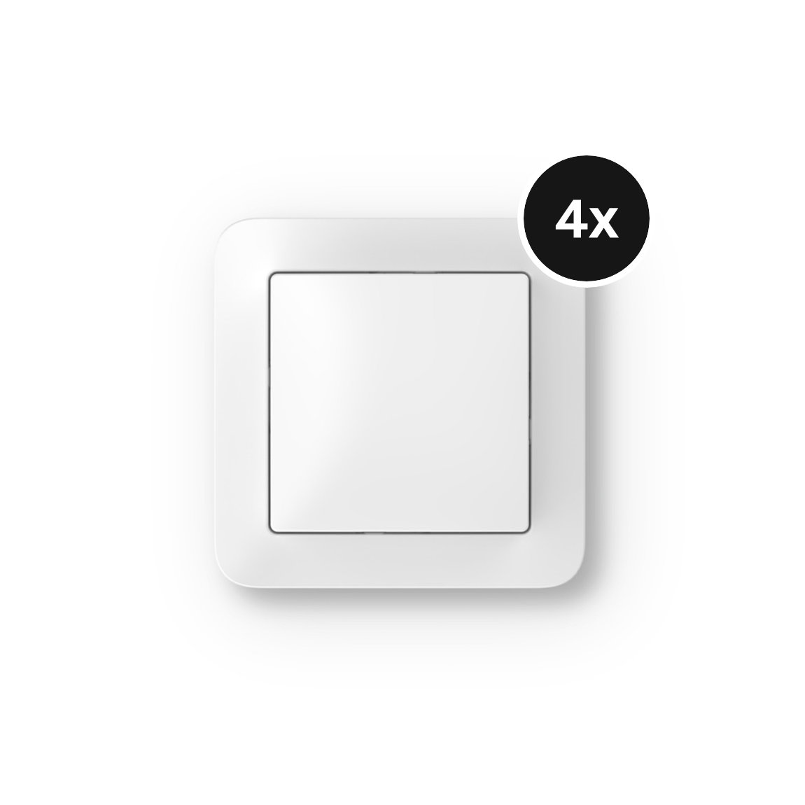 Bosch Smart Home Wandschalter für smarte Aktoren - 4er-Set - Weiß