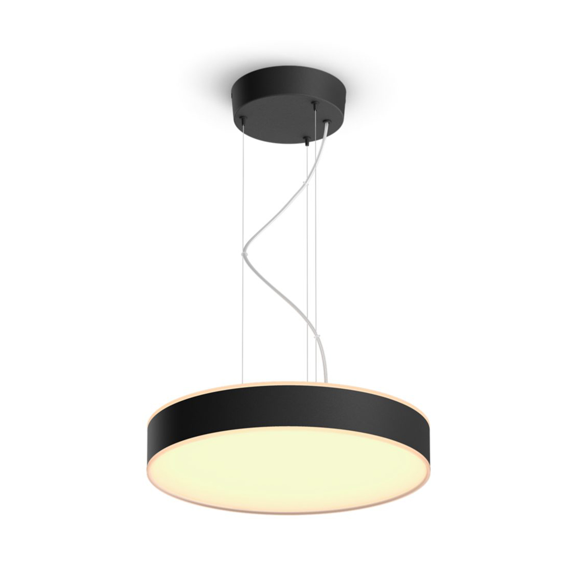 Philips Hue White Ambiance Amaze Pendelleuchte 2900lm + Dimmschalter - Schwarz