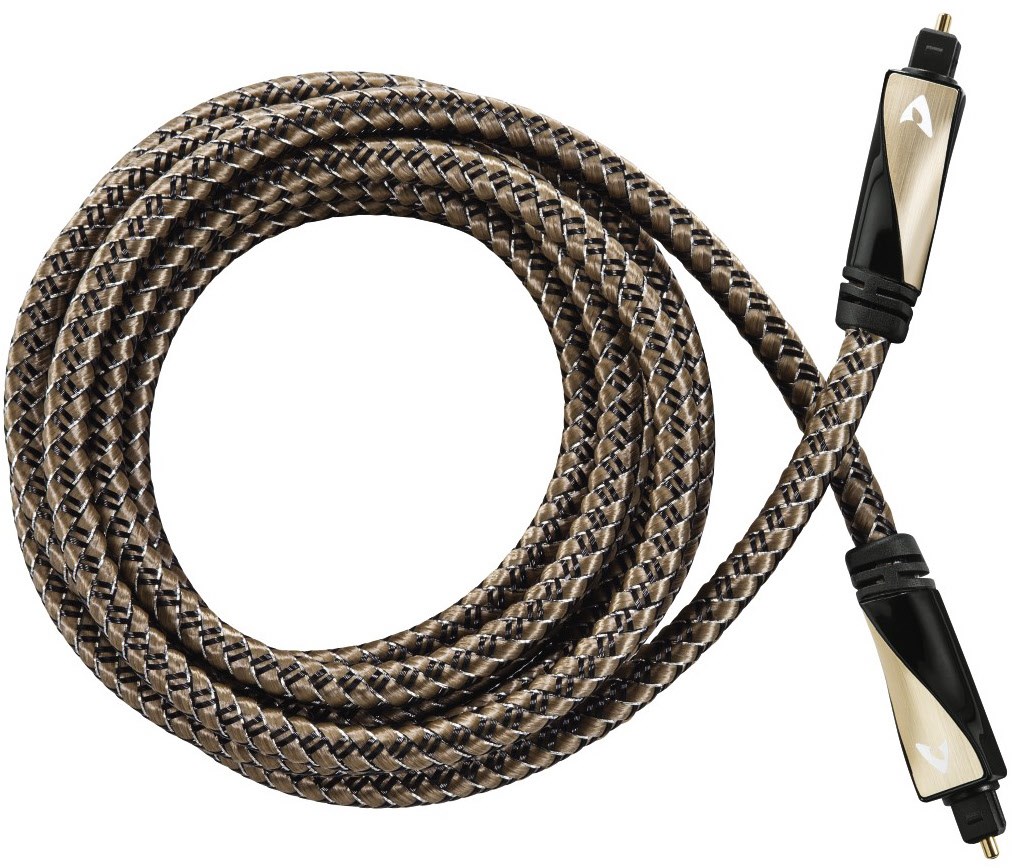 Audio-Lichtleiter-Kabel (2m) ODT-Kabel bronze coffee