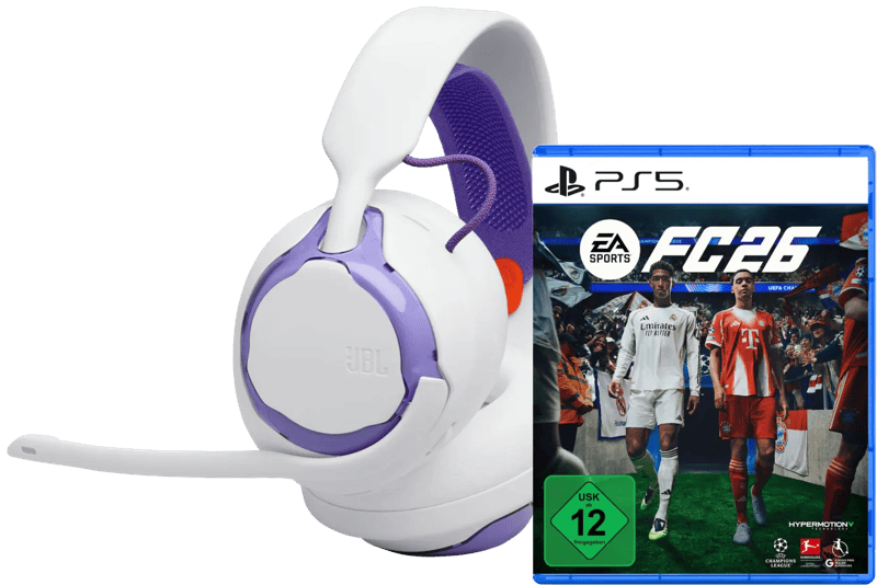 JBL Quantum 250 Weiß + FC 26 PS5