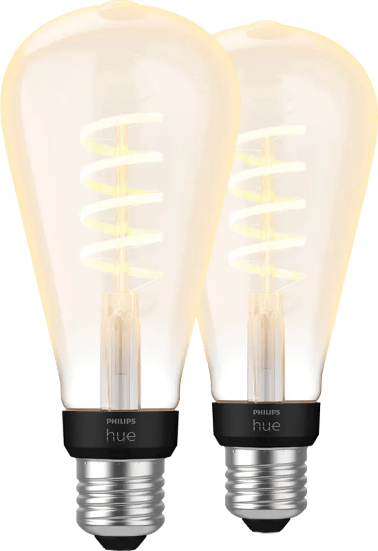 Philips Hue Filamentlampe White Ambiance Edison XL Doppelpack