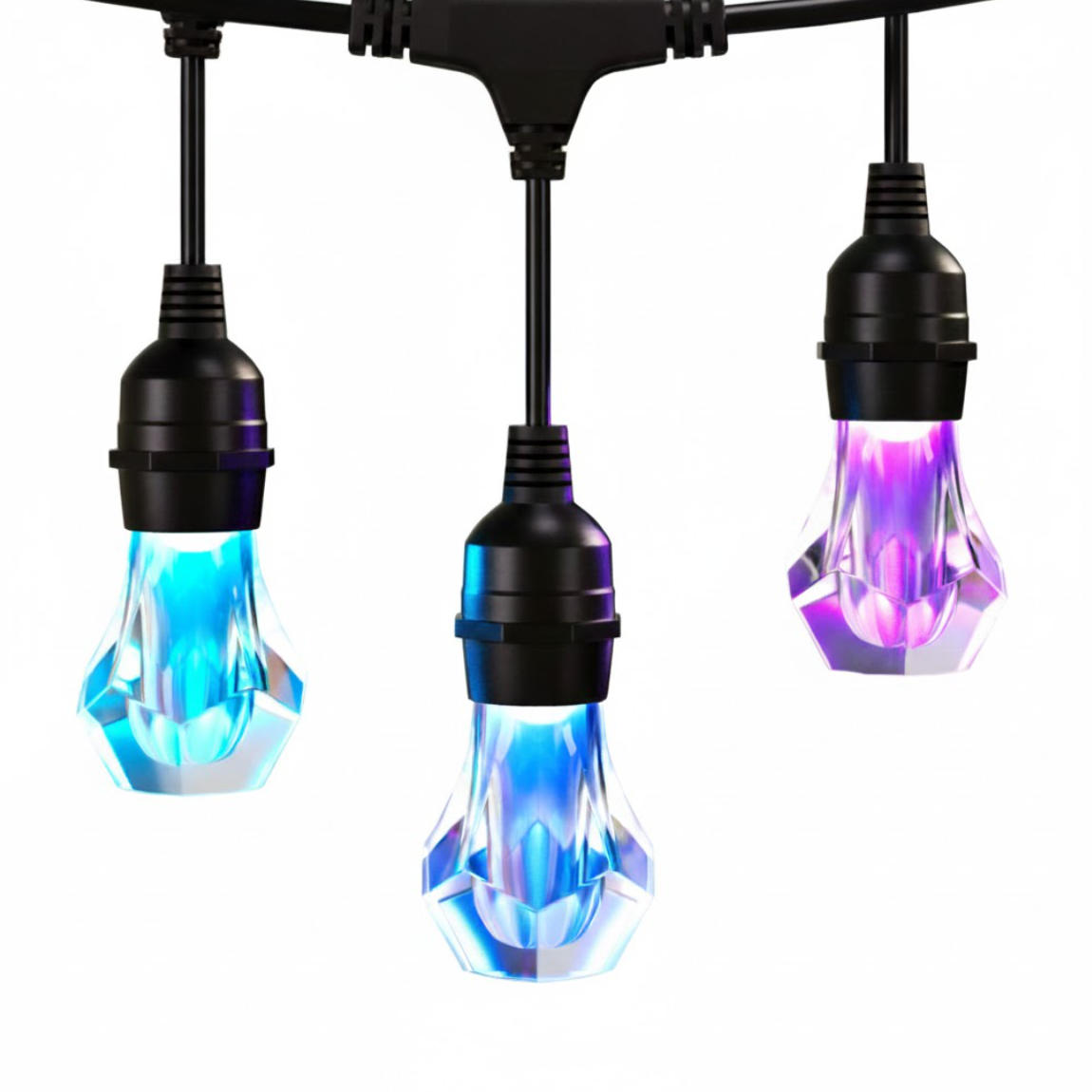 Nanoleaf Essentials Matter Smart Outdoor String Light Starter 15m - Schwarz