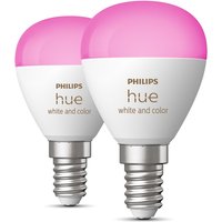 Philips Hue White & Color Ambiance Luster LED Lampe E14 2er-Set - Weiß
