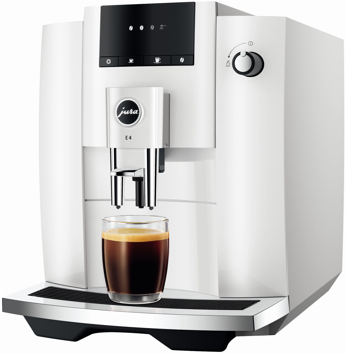 E4 (EA) Kaffee-Vollautomat Piano White, 1,9 l, weiß