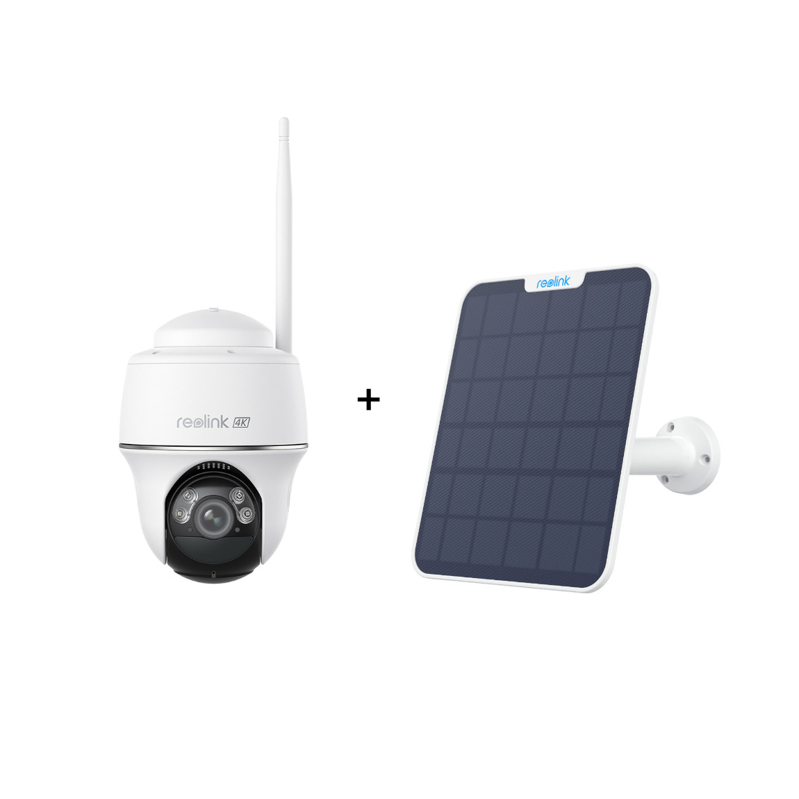 Reolink Set - mit Argus Series B330 + Solar Panel 2 - Weiß