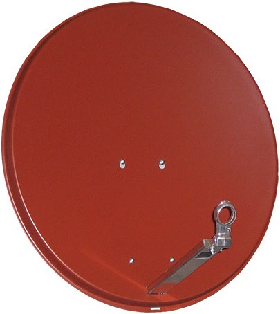 Ideal 75 Alu Satelliten-Reflektor dunkelrot