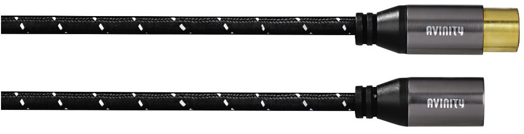 XLR Stecker - XLR Kupplung (1,5m) XLR-Kabel anthrazit