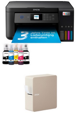 EcoTank ET-2851 Multifunktionsgerät Tinte inkl. LabelWorks LW-C610