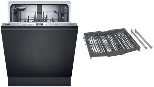 SX63EXS3BD Vollintegrierbarer 60 cm Geschirrspüler bestehend aus SX63EX03BD + SZ36DX04