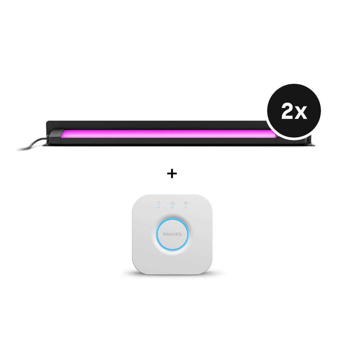 Philips Hue White & Color Ambiance Amarant Wandfluter 1420 lm - Schwarz